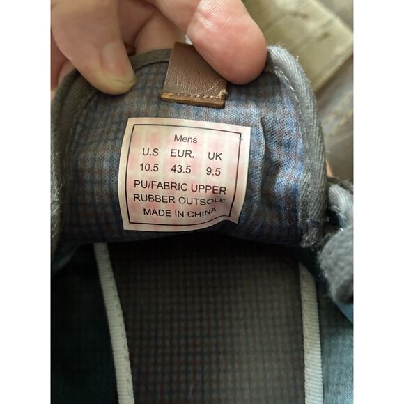 Mns Ben Sherman Sz 10.5 Gray Pu Fabric Upper Lace Up Sneakers Casual Workwear - Picture 8 of 8